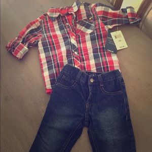 Lucky Brand 3 piece boys outfit